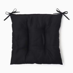 Подушка на стул «Этель» Home, 42×42 см, чёрная