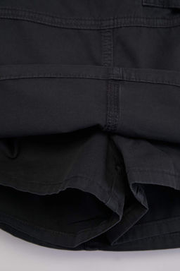 Antrasit %100 Pamuk Yuksek Bel Denim Sort Etek TWOSS26SR00125 - Trendyolmilla фото 4