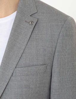 Серая зауженная шерстяная куртка - Cacharel фото 6