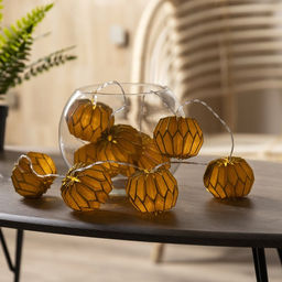 УЦЕНКА Гирлянда Нить 2 м с насадками Фиолетовый фонарик, IP20, прозрачная нить, 10 LED, от батареек AAх2, свечение тёплое белое - Luazon lighting фото 6