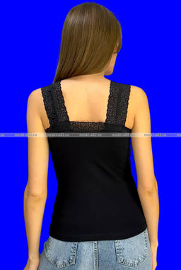 Цена за 1 шт. Майки женские Miss Emma Турция Кружево черные