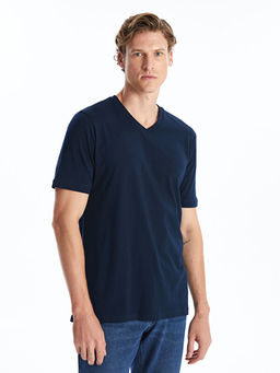 V Yaka K?sa Kollu Penye Erkek Ti??rt