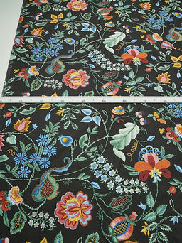 Бязь "Волшебные стежки" цв.черный, ш.2.2м, хлопок-100%, 140гр/м.кв