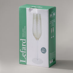 НАБОР БОКАЛОВ ДЛЯ ШАМПАНСКОГО FLORA ИЗ 2 ШТ. 180 МЛ - Lefard фото 2