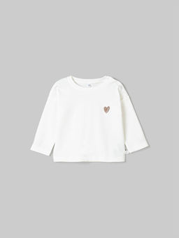 Лонгслив "Сердце" с принтом 0+