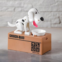 Копилка механическая Собака с тарелкой, цвета МИКС - Simaland фото 2