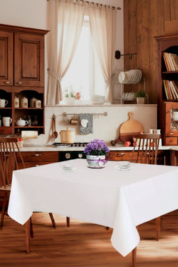 Набор скатерть +салфетки 40*40(6шт) микрофибра(100%п/э)