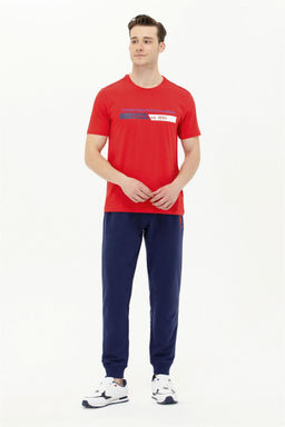 Мужская красная футболка с круглым вырезом - U.s. polo assn фото 10