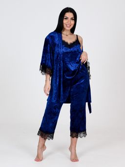 ХП-08 ЖЕНСКИЙ КОМПЛЕКТ ТРОЙКА (Синий)