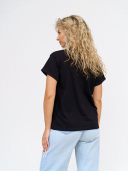 Футболка Хлопок 95%, лайкра 5% Классика аква - Ивассорти фото 72