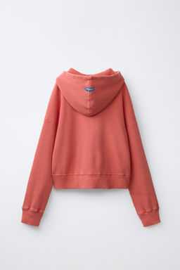 SUDADERA CROPPED WAFFLE PUKAS SURF / Rojo - Zara фото 2