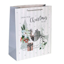 Цена за 12 шт. Пакет подарочный 26х32х12см / 5288L /уп 12/384/Новый год - Галеонтрейд фото 4