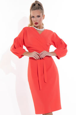 Платье Искусство обольщения (оранжевый) - Эльза фото 6