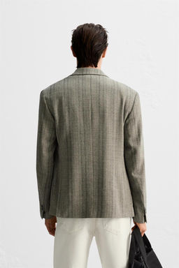 HERRINGBONE COTTON - WOOL BLAZER - Zara фото 3