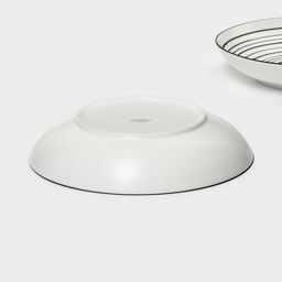 Тарелки глубокие Magistro Hypnose, 900 мл, 23×4,5 см, набор 2 шт, фарфор, белые