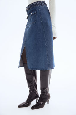 Falda denim con ribete trenzado - H&m фото 5