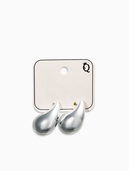 Цена за 2 шт. Серьги "Капли Бо" двойные, цвет золотисто-серебристый