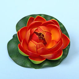 Цена за 5 шт. Растение водоплавающее "Кувшинка Розитта" d-10см оранжевая