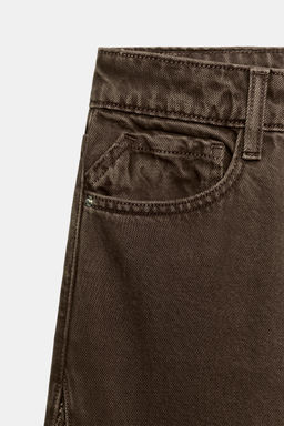 JEANS Z1975 LOOSE TIRO MEDIO COMBINADO CROCHET / Marr?n - Zara фото 9