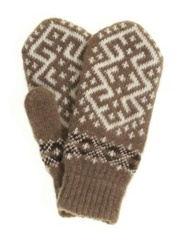 Варежки женские "Ромб с орнаментом" ПП 3236-1