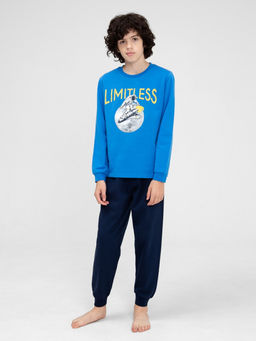 CRB wear / CWJB 50145-42 Комплект для мальчика (джемпер, брюки),синий/Ex.Cherubino