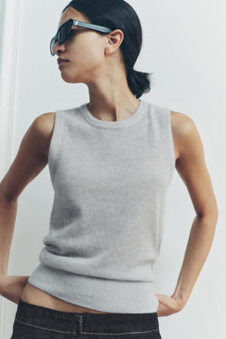 FINE KNIT WOOL AND ALPACA BLEND TOP - Zara фото 2