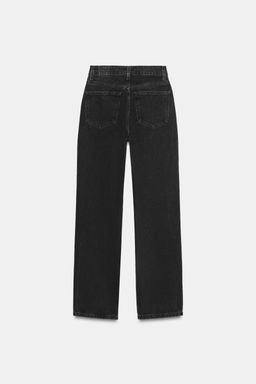 JEANS TRF MOM FIT TIRO ALTO / Negro - Zara фото 8