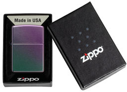 Зажигалка ZIPPO классическая с зелено-фиолетовым покрытием | Classic Iridescent 49146