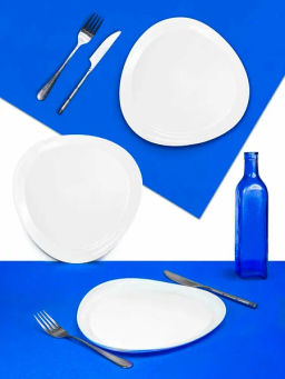 Тарелка обеденная Вайт 25,5 см арт.RLP100X /МФК/