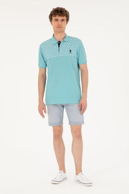 Футболка U.S. Polo Assn мужская мятная хлопок  фото 4