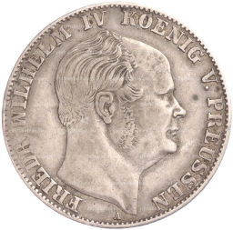 Монета 1 союзный телер 1859 года A Пруссия