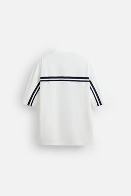 CONTRAST STRIPE T-SHIRT - Zara фото 8