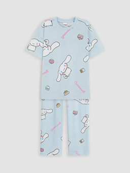 Cinnamoroll Bask?l? K?z ?ocuk Pijama Tak?m?
