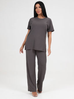 423 ПИЖАМА ЖЕНСКАЯ (брюки) (Графит) - А-дина фото 3