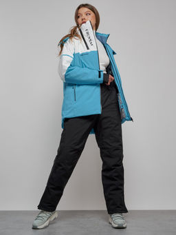 Горнолыжный костюм женский зимний голубого цвета 02321Gl - Chunmai фото 8
