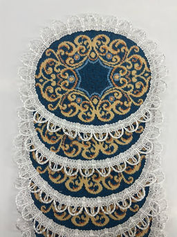 Комплект салфеток Тройка овальная с тесьмой (6 шт) - Гобеленглавснаб фото 2