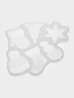 Форма для леденцов Новогодние леденцы, силикон, 6 ячеек, 15?13 см, прозрачная