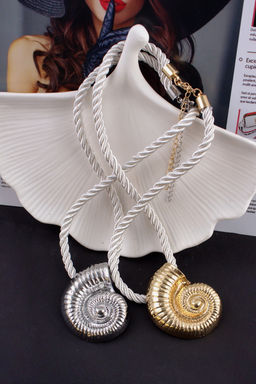 Колье  "Морская симфония" на шнурке + Подарок