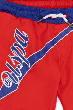 Красные шорты для плавания для мальчиков Неожиданная скидка в корзине - U.s. polo assn фото 3