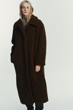 FAUX SHEARLING COAT - Zara фото 16