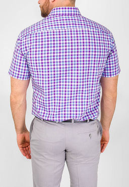 Сорочка мужская короткий рукав GREG 725/101/5473/Z/1  фото 3