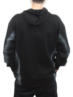 2649 BLACK/GRAY Толстовка мужская (75% хлопок, 20% полиэстер, 5% спандекс) - Фабричный китай фото 6