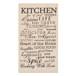 Набор кухонных полотенец Доляна Happiness, 35?60 см -4 шт., 100% хлопок, вафля 160 г/м?