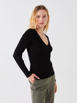 V Yaka Kad?n Triko H?rka