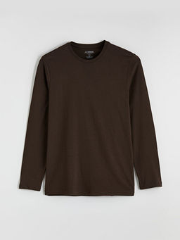 Bisiklet Yaka Uzun Kollu Erkek Ti??rt