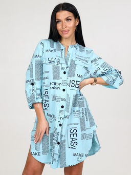 725 ТУНИКА ЖЕНСКАЯ (Голубой) - А-дина фото 2