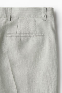 Pantal?n de traje en lino Slim Fit - H&m фото 8