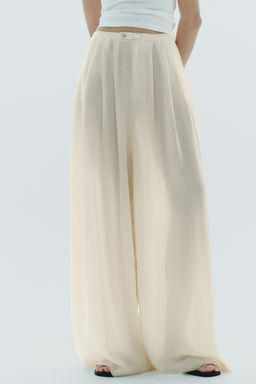 FULL LENGTH MULTI-PLEAT TROUSERS - Zara фото 2