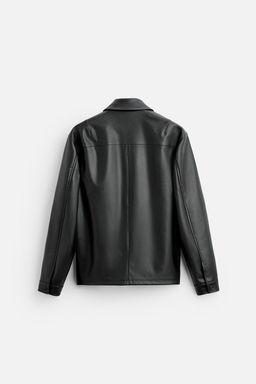 LEATHER EFFECT JACKET - Zara фото 17