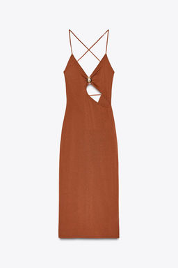 KNIT DRESS WITH CUT OUT DETAIL - Zara фото 7